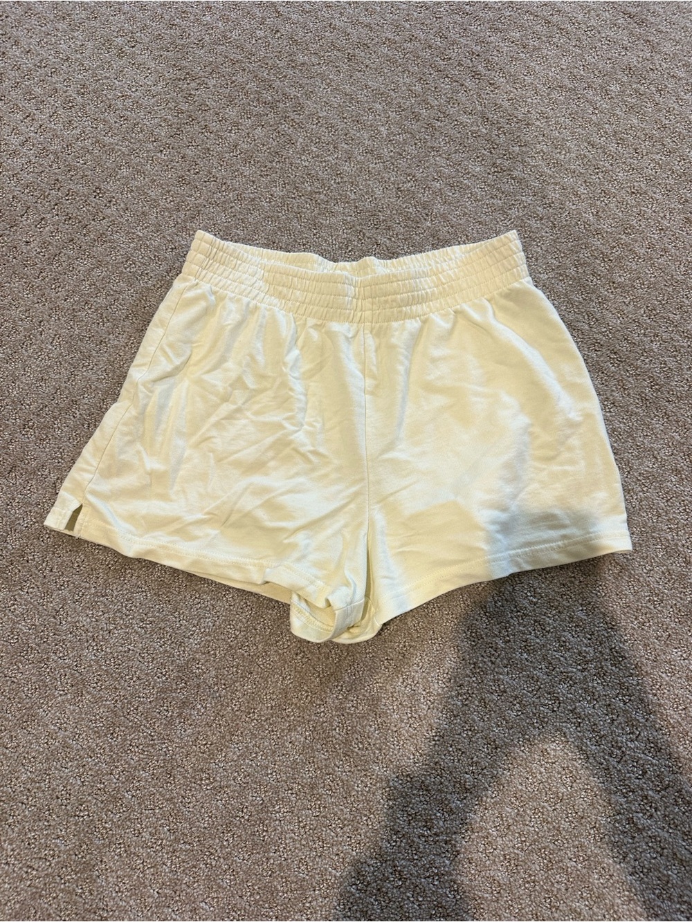 Z Supply Butter Yellow Elastic Waist Athletic Shorts